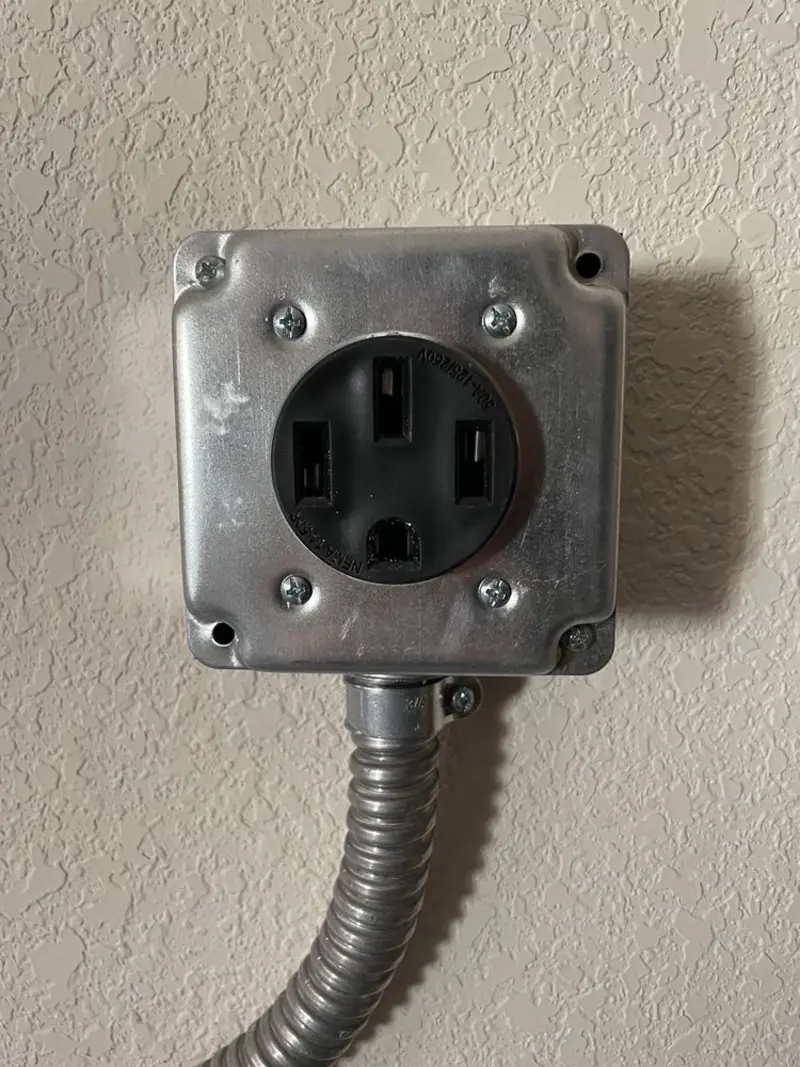 NEMA 14-50 outlet installed for Smart Home Electrical in Roselle